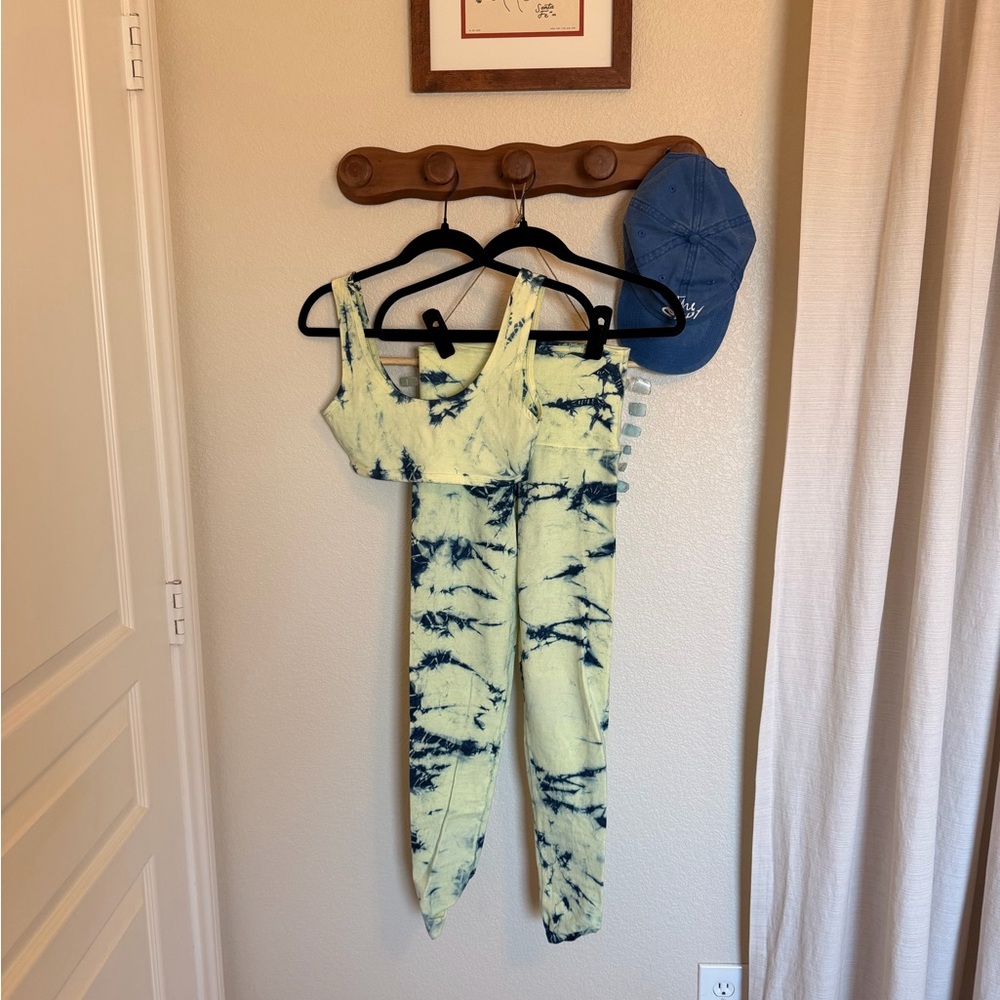 100% organic cotton groceries organic cotton tie dye workout set - Picture 3 of 5